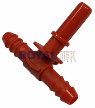 CONECTOR RAPIDO ROYALTEK ADAPTADOR TIPO T 5/16 X 5/16 X 5/16 LISO / RACORD / LISO --- OEM DV1118